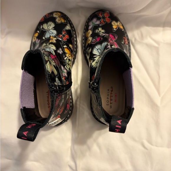 NWT Sophia Webster Lara Chelsea boots mid night butterfly meadow size 25 - Picture 5 of 8